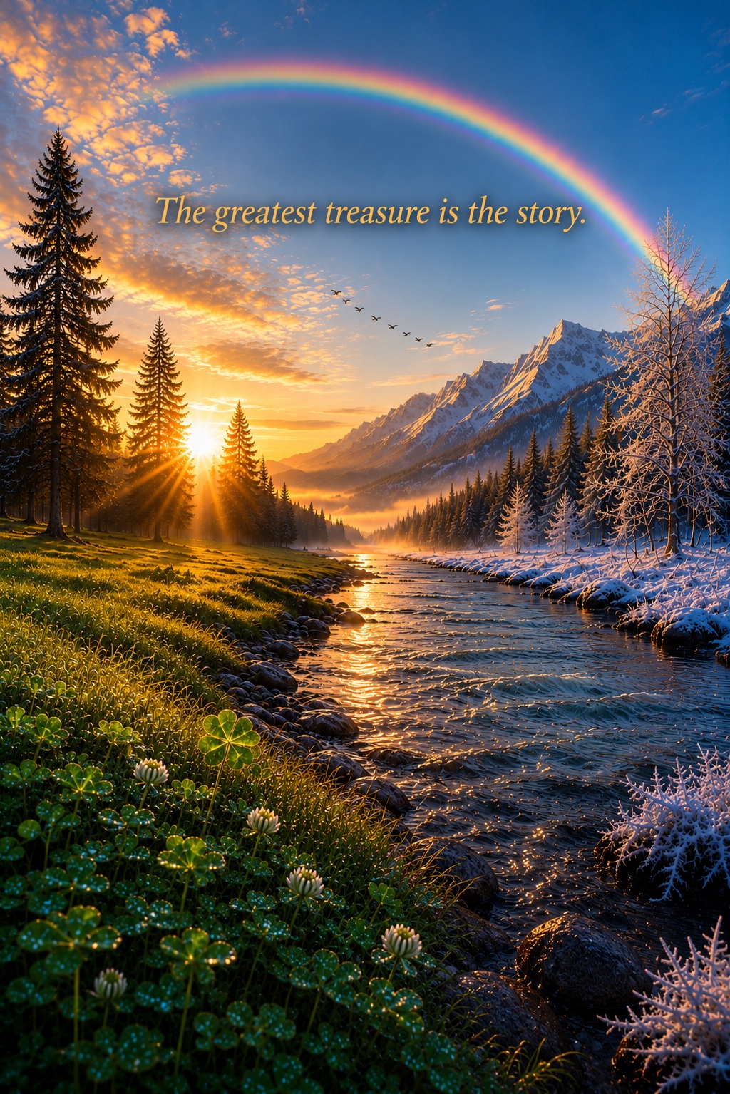 Back-cover artwork from The Luck of the Clover